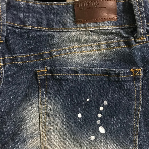 Bluenotes Denim Shorts Size 31/30 Washed Out Low Rise Super Skinny - Picture 5 of 7